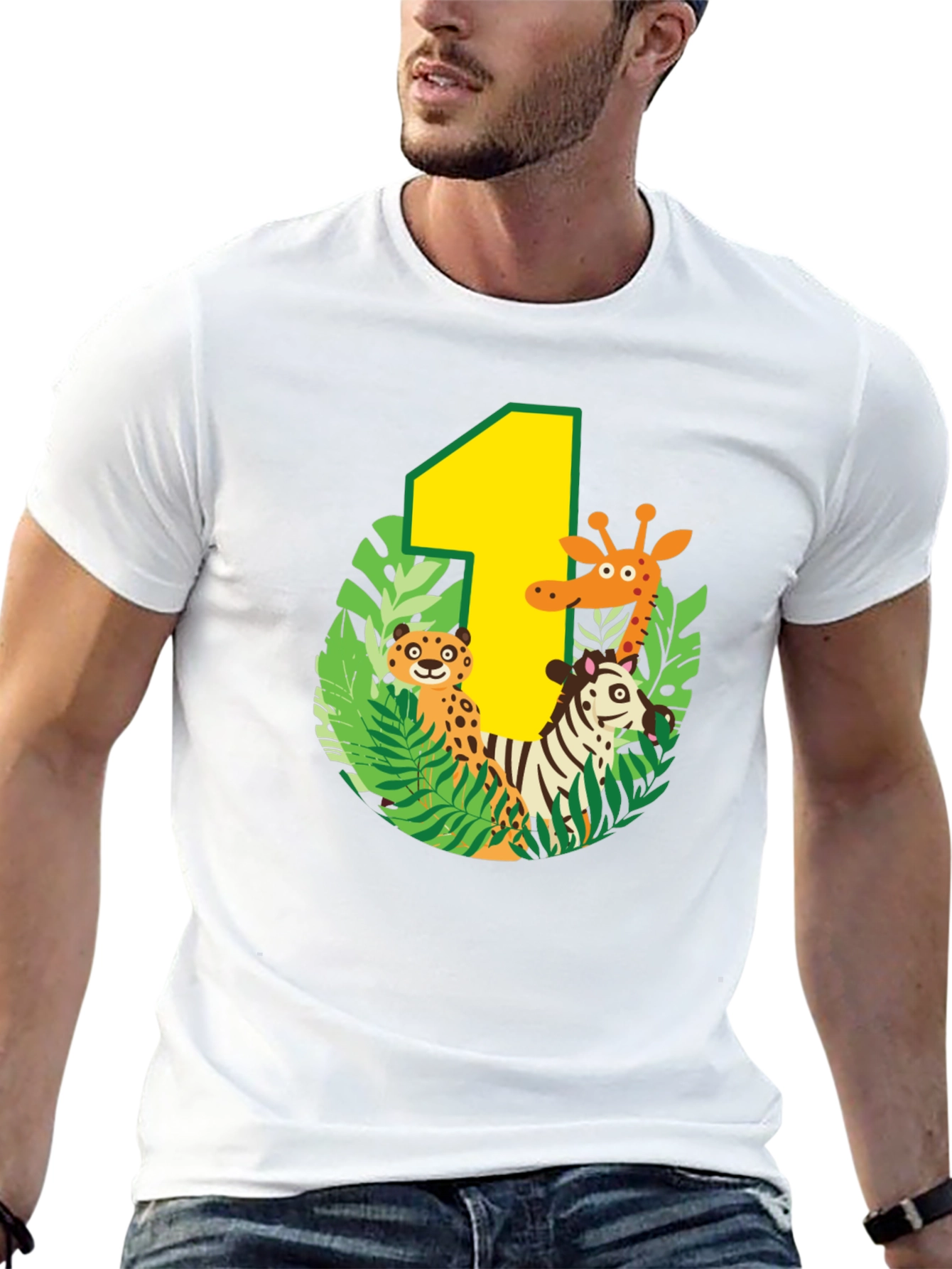 Jungle Animals First Birthday T-Shirt