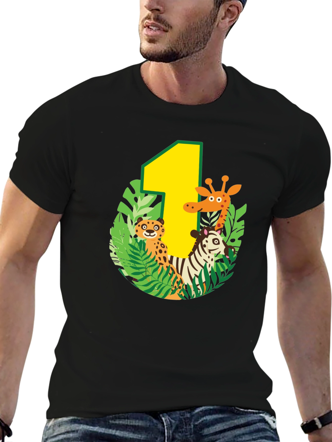Jungle Animals First Birthday T-Shirt