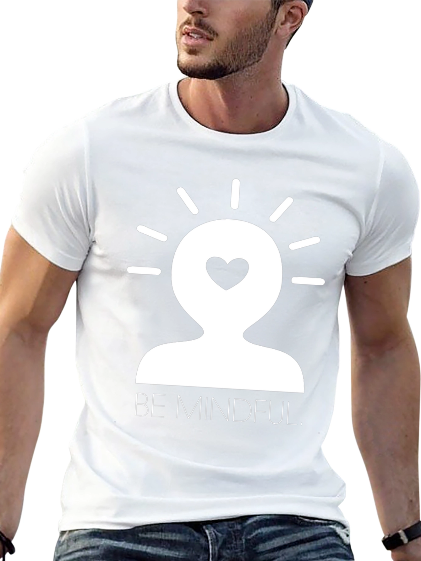 Be Mindful Graphic Tee - Black Cotton T-Shirt