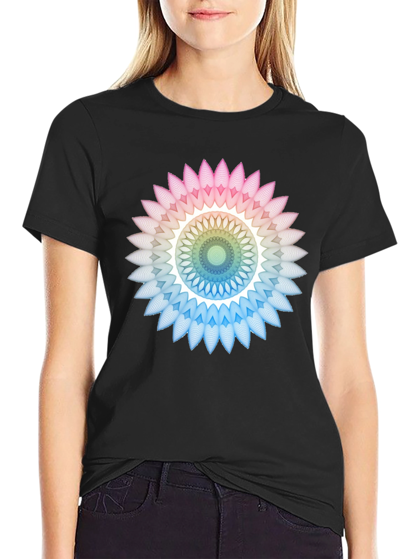 Geometric Mandala Graphic T-Shirt