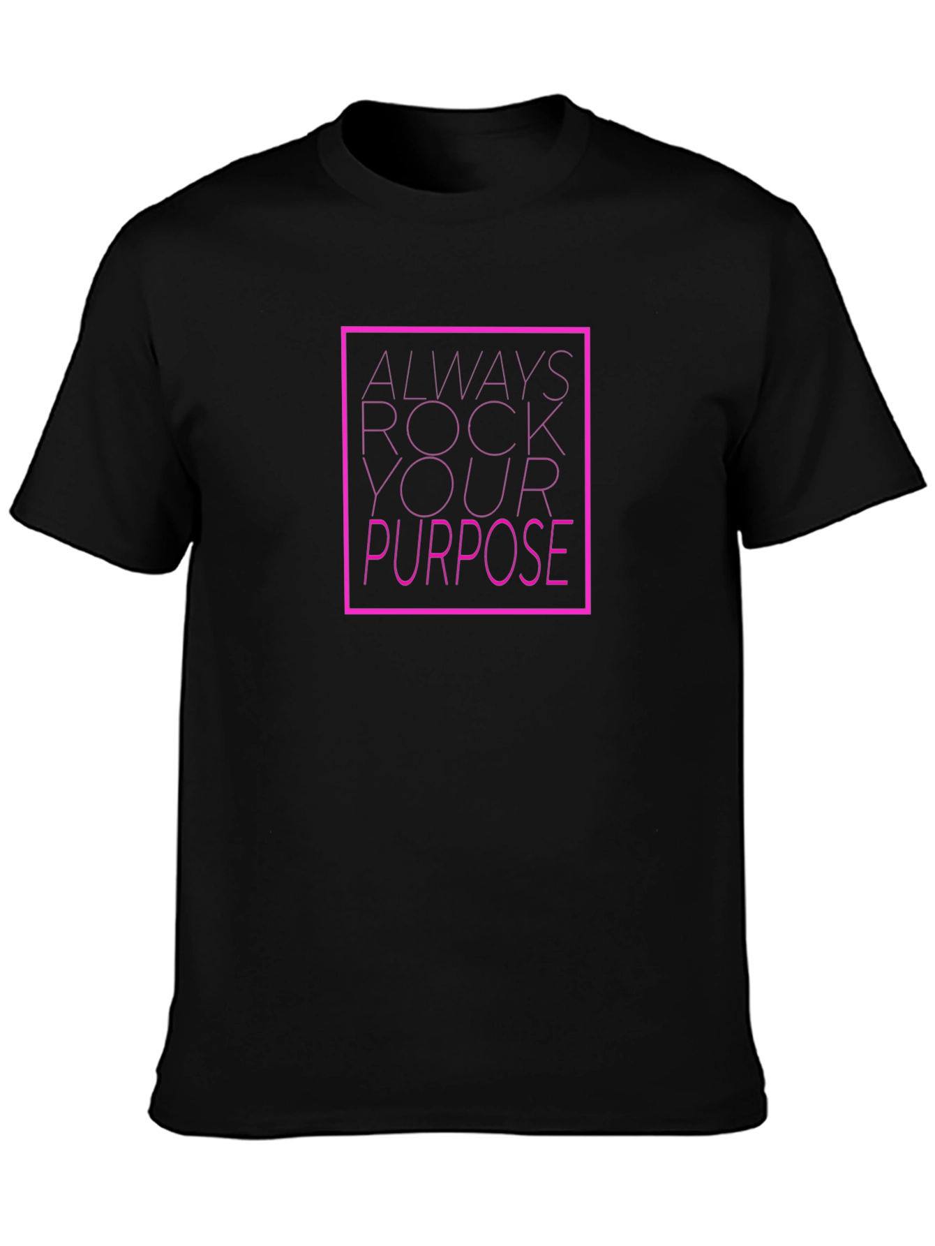Rock Your Purpose Graphic Tee - Black