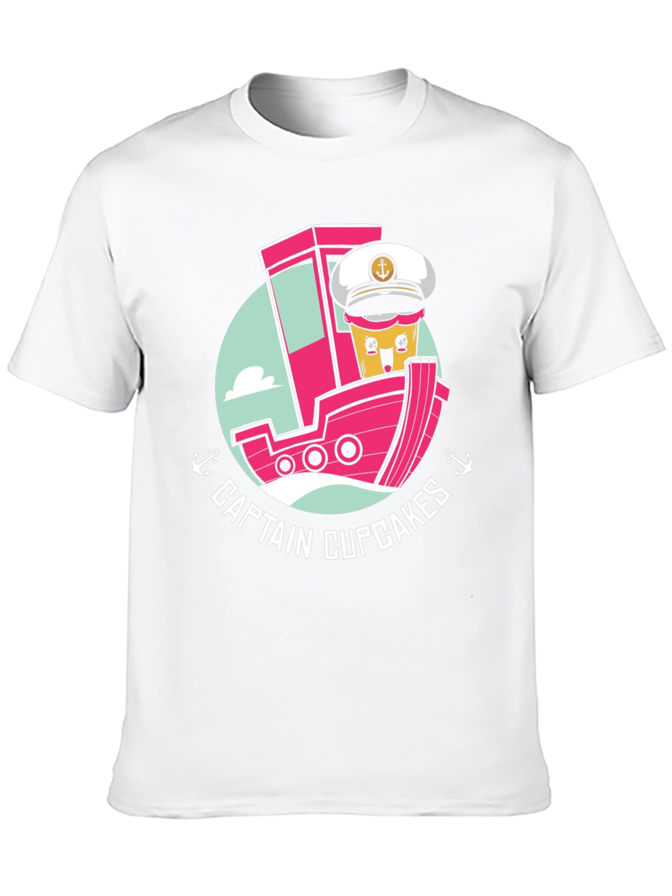 Captain Cupcakes Black Graphic Tee