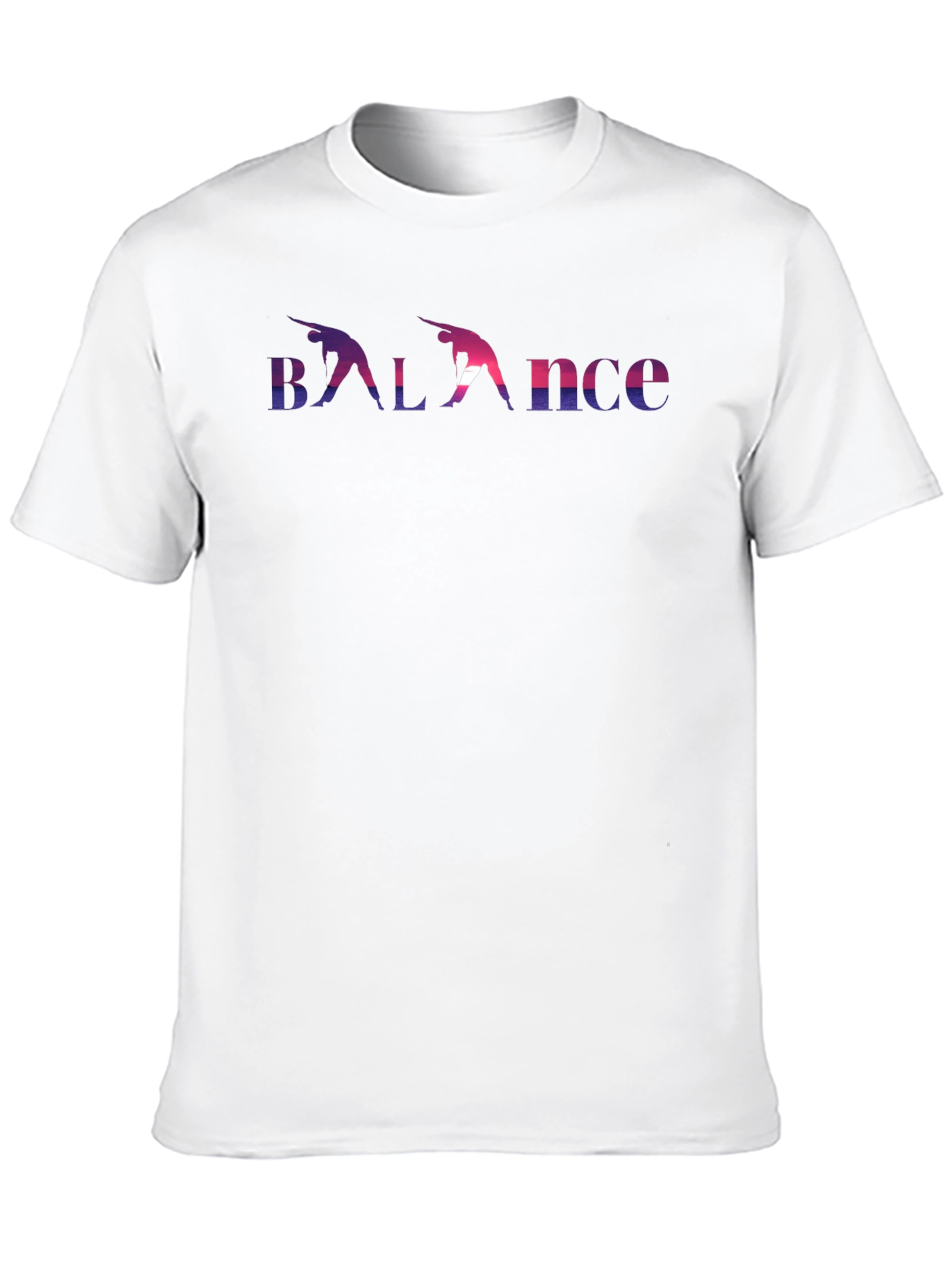 Balance Yoga Pose Graphic Tee - Soft Cotton Blend