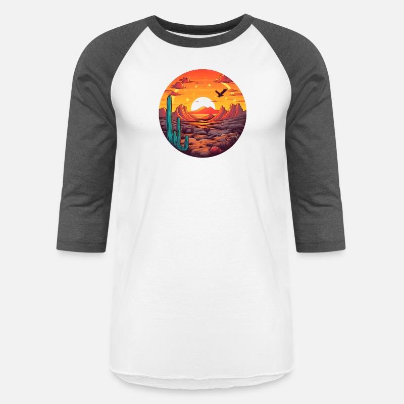 Eagle Sunset Circular Landscape Graphic