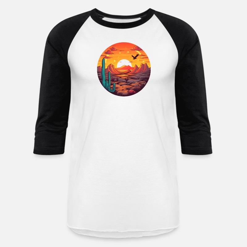 Eagle Sunset Circular Landscape Graphic