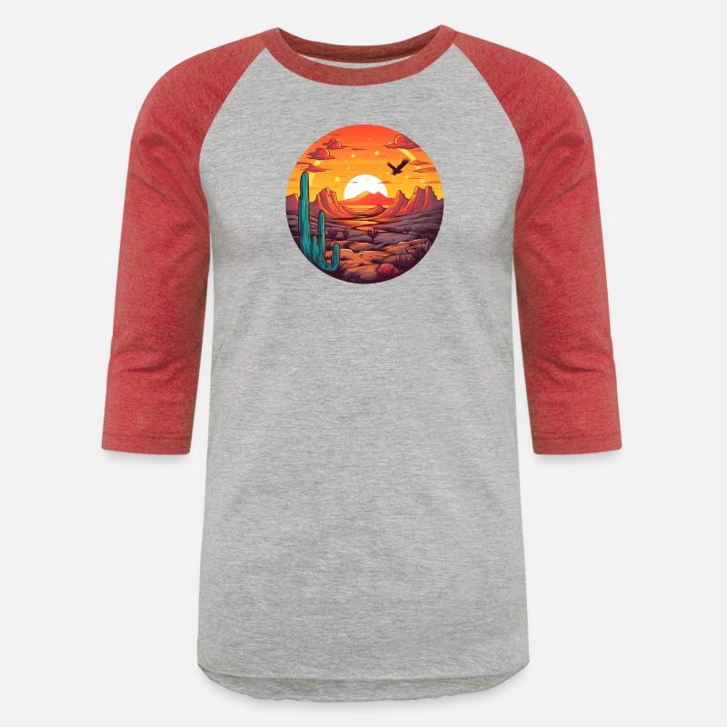 Eagle Sunset Circular Landscape Graphic