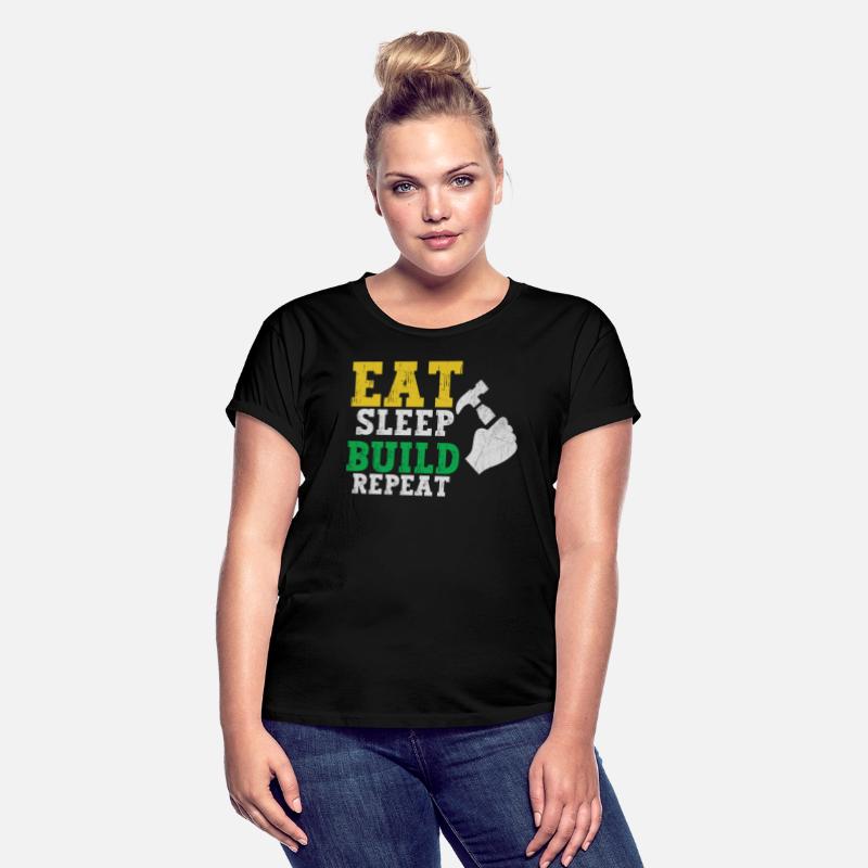 Eat Sleep Build Repeat Builder Fathers Day Gift