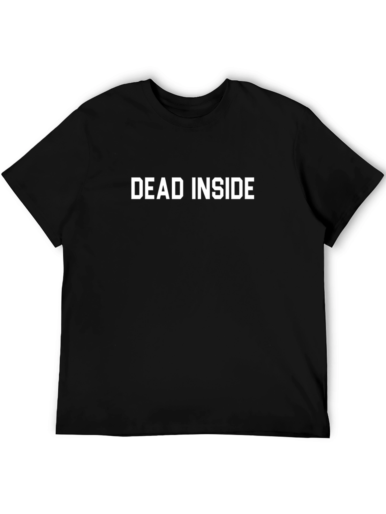 Dead Inside Slogan Graphic T-Shirt