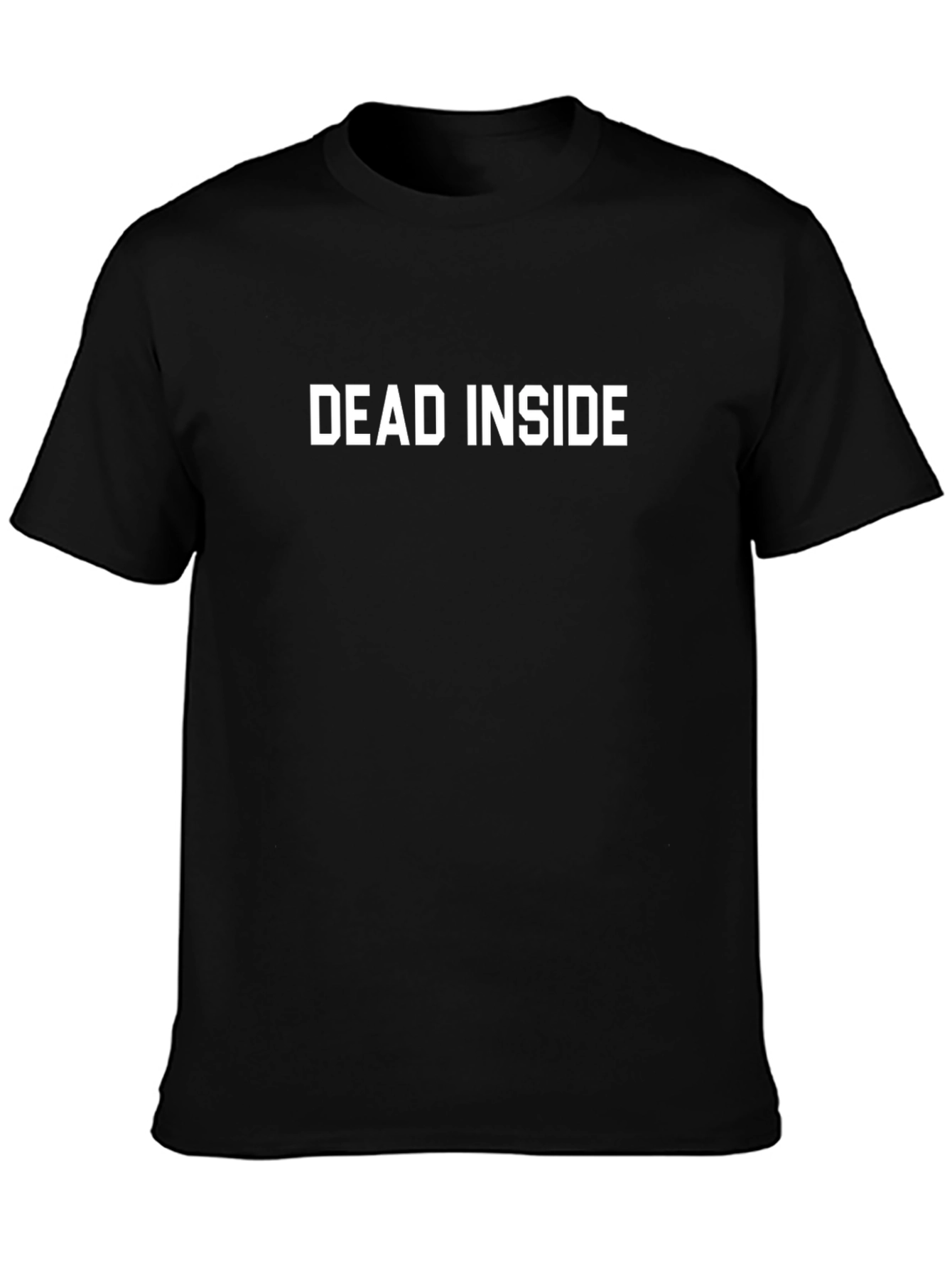 Dead Inside Slogan Graphic T-Shirt