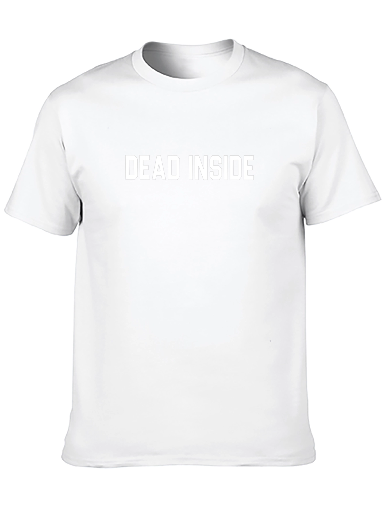 Dead Inside Slogan Graphic T-Shirt