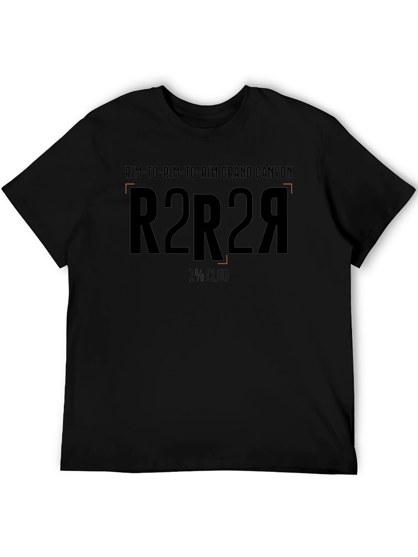 Rim-to-Rim Grand Canyon R2R2R Black T-Shirt
