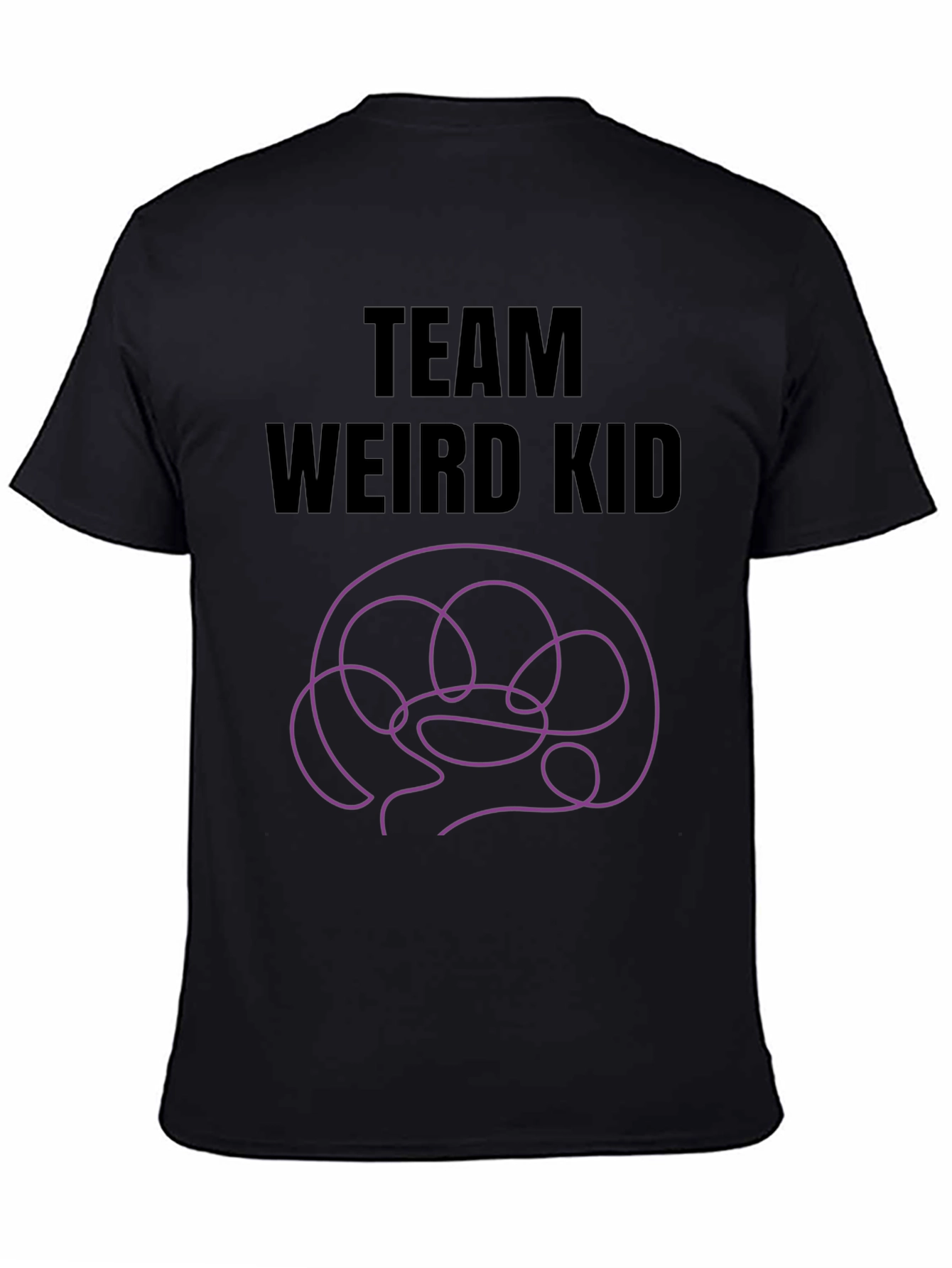 Team Weird Kid T-Shirt - Novelty Brain Graphic Tee