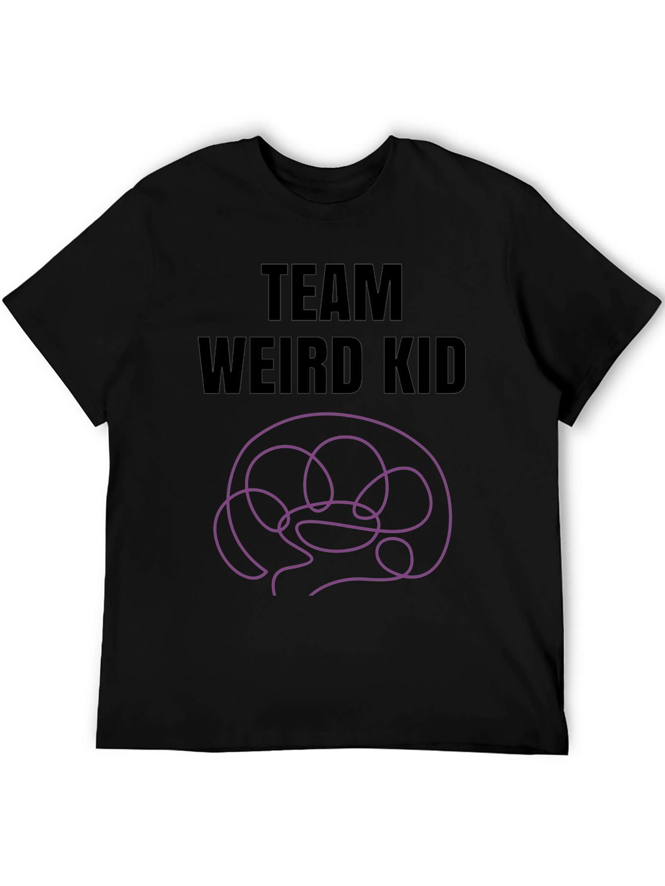 Team Weird Kid T-Shirt - Novelty Brain Graphic Tee