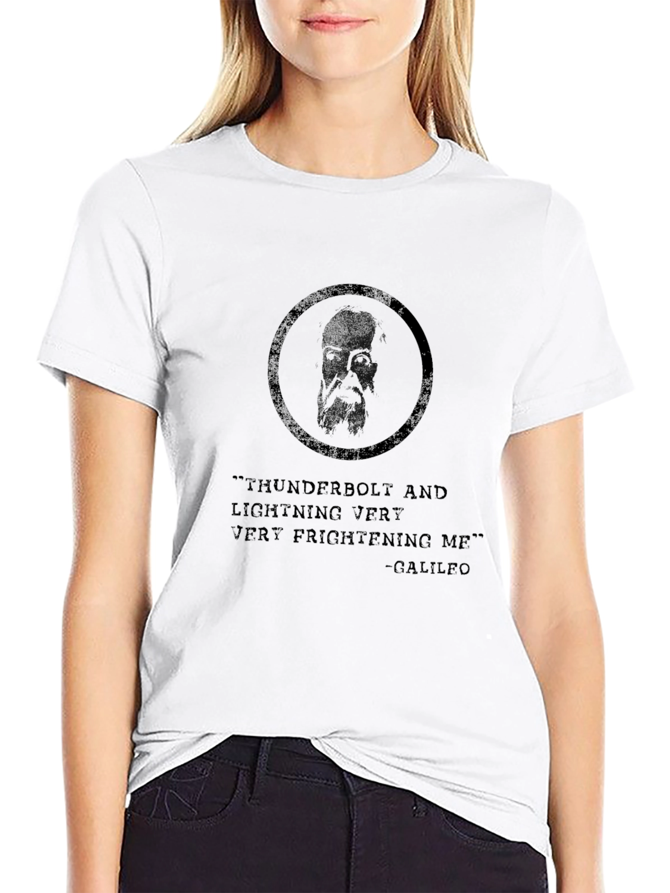 Thunderbolt Galileo T-Shirt - Black Graphic Tee