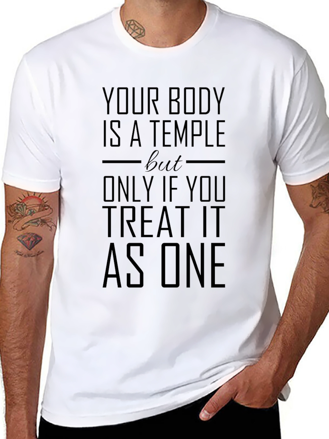 Body Temple Graphic Print Tee