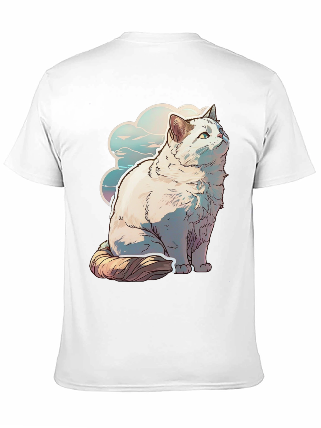 Cat Cloud Graphic Tee - Soft & Stylish