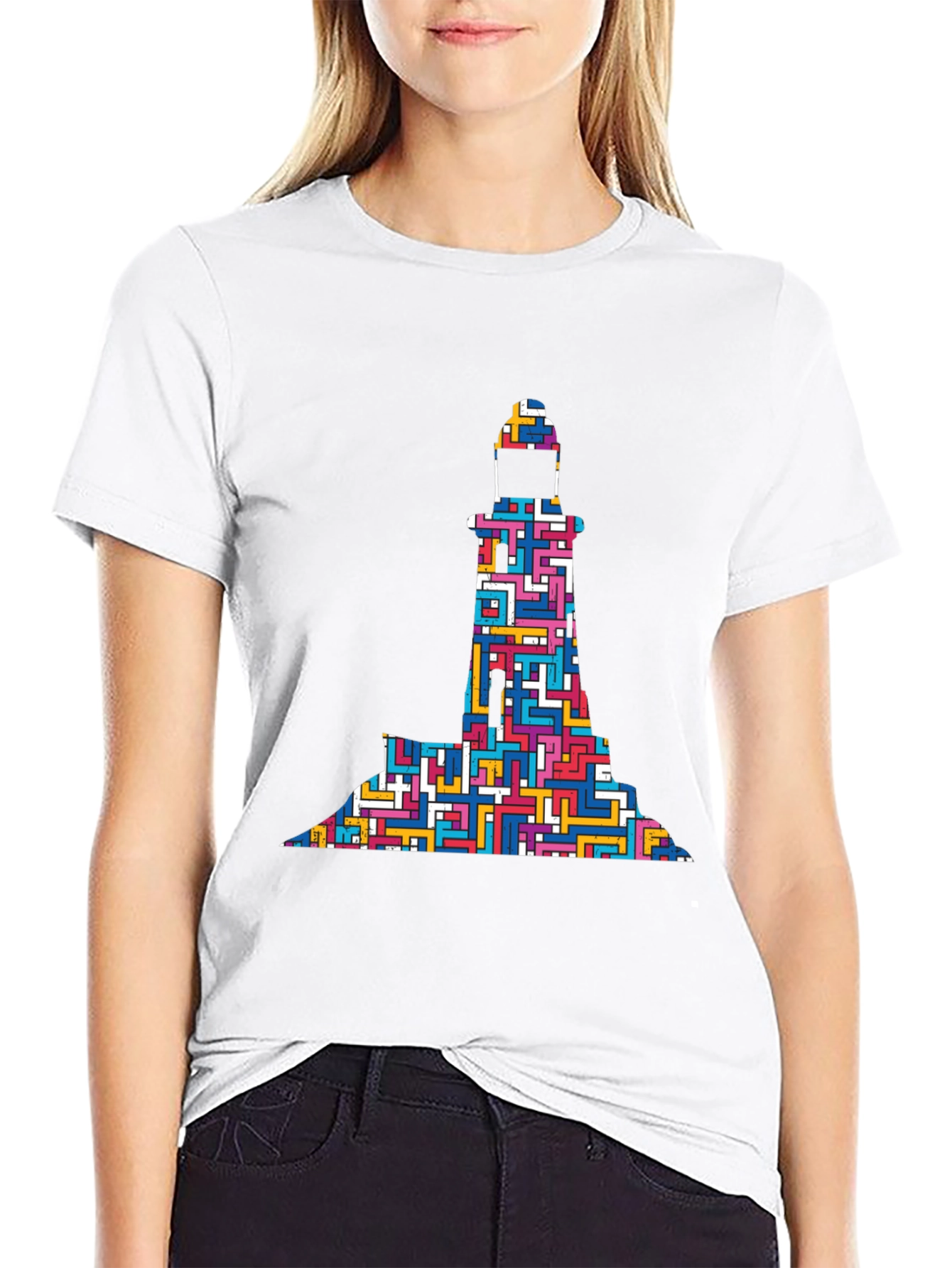 Maze Lighthouse Graphic Tee