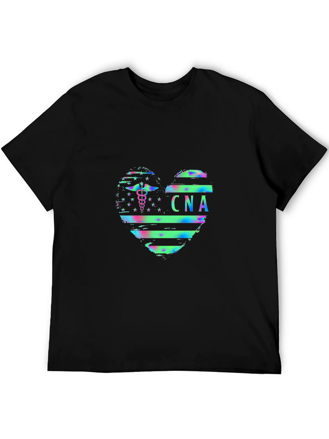 CNA Heart Graphic Tee - Certified Nursing Assistant T-Shirt