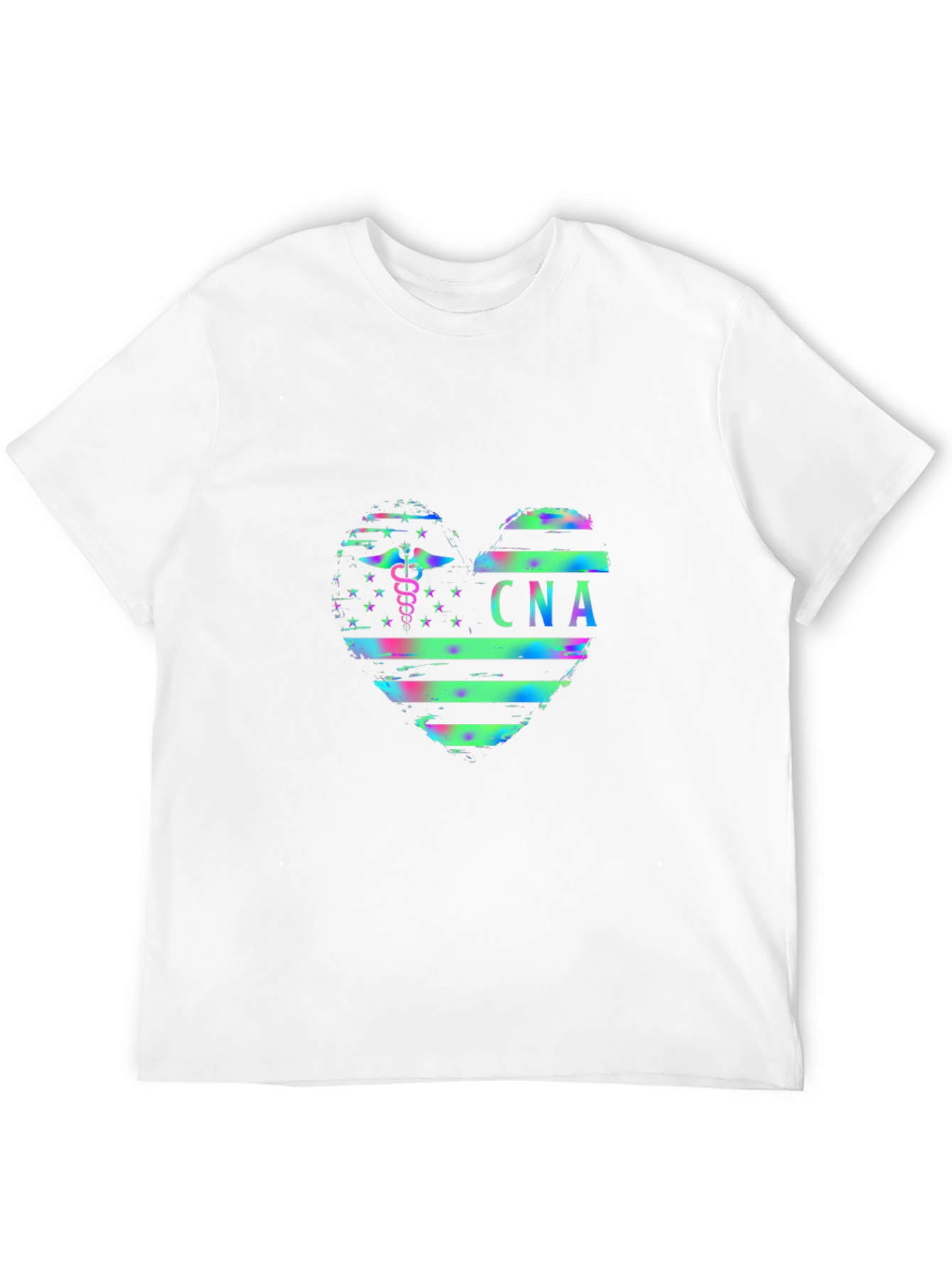CNA Heart Graphic Tee - Certified Nursing Assistant T-Shirt