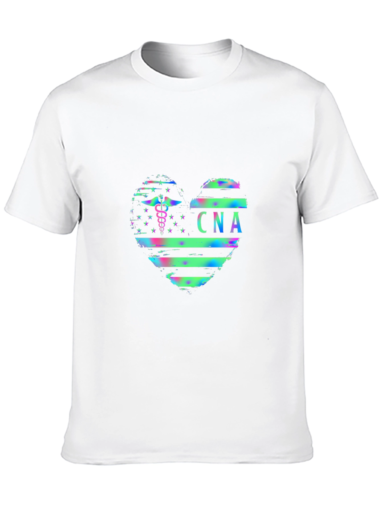 CNA Heart Graphic Tee - Certified Nursing Assistant T-Shirt