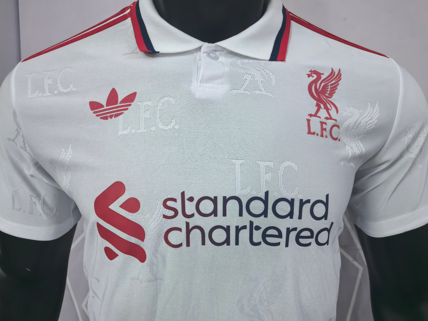 Liverpool White Special Edition Custom Edition Soccer Jersey