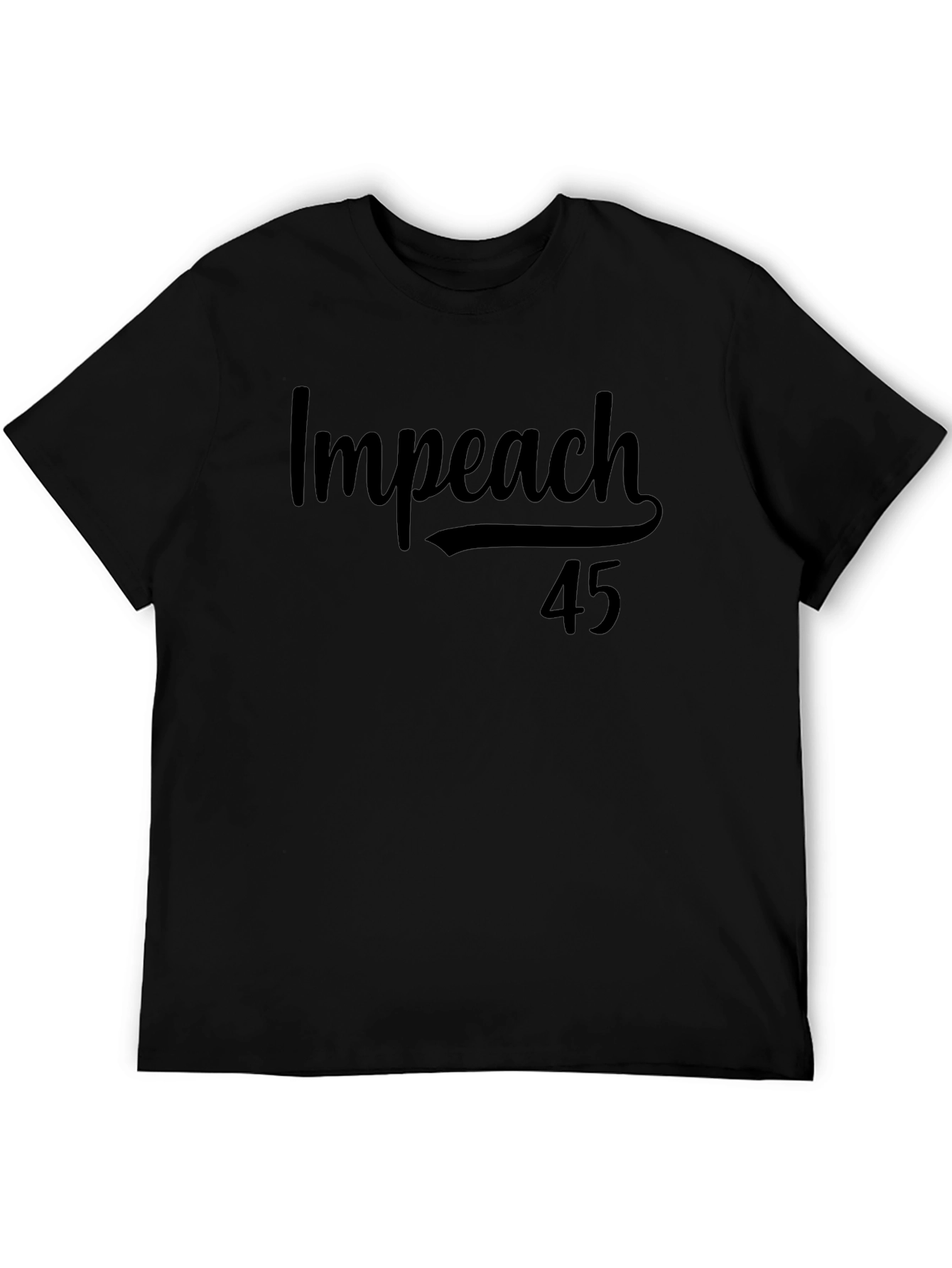 Impeach 45 Black Graphic Tee