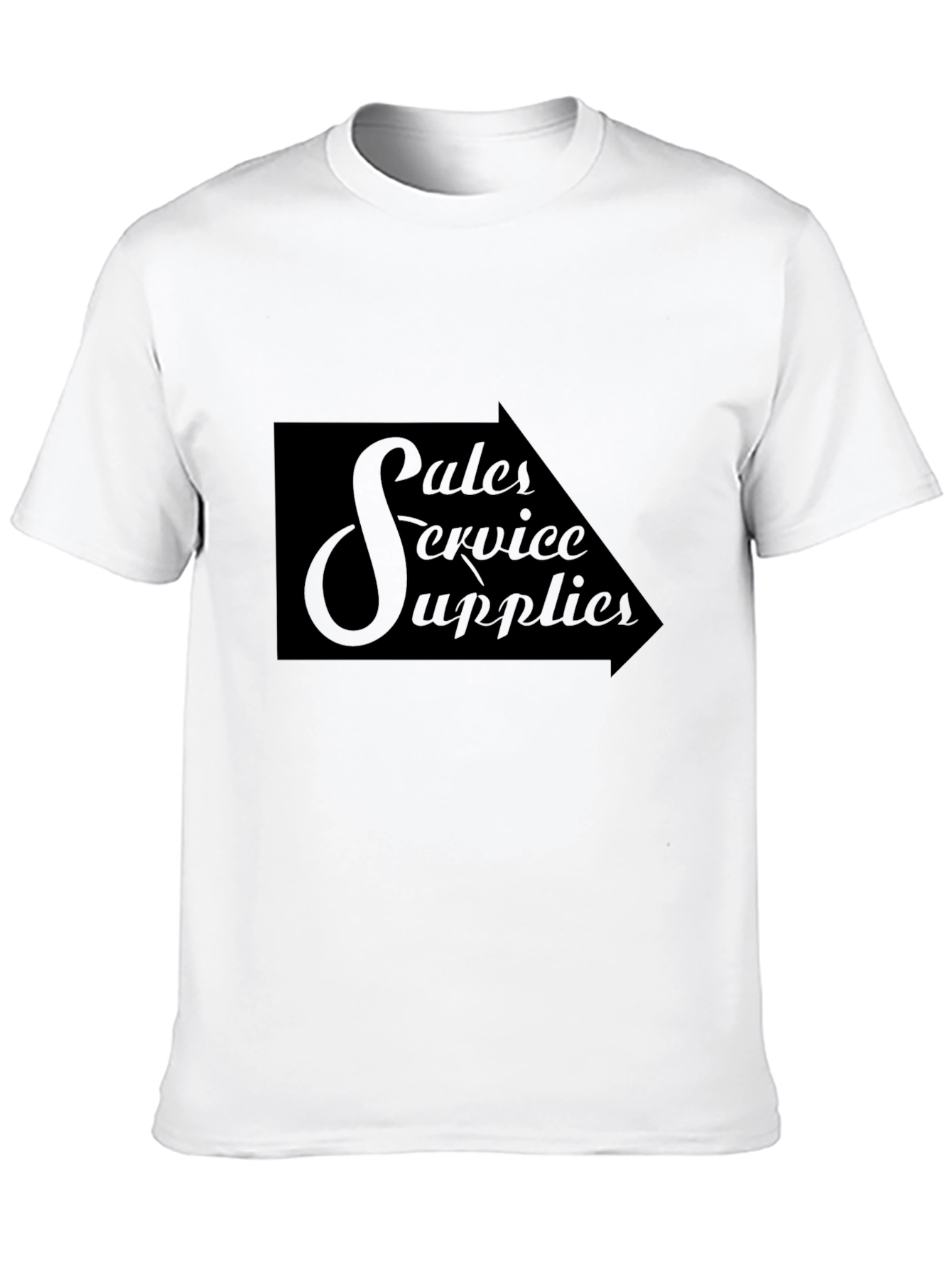 Sales Service Supplies Black Graphic Tee