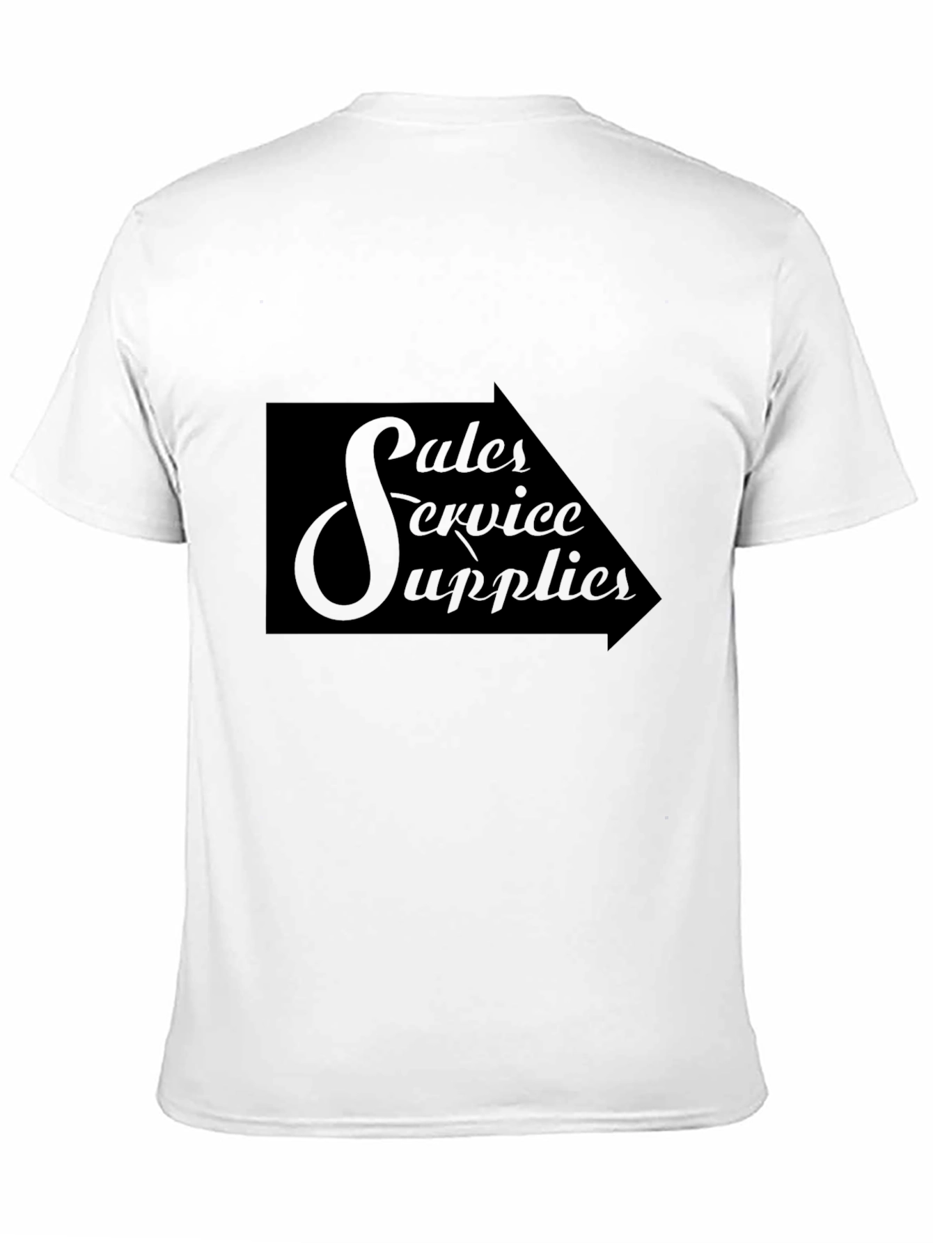 Sales Service Supplies Black Graphic Tee