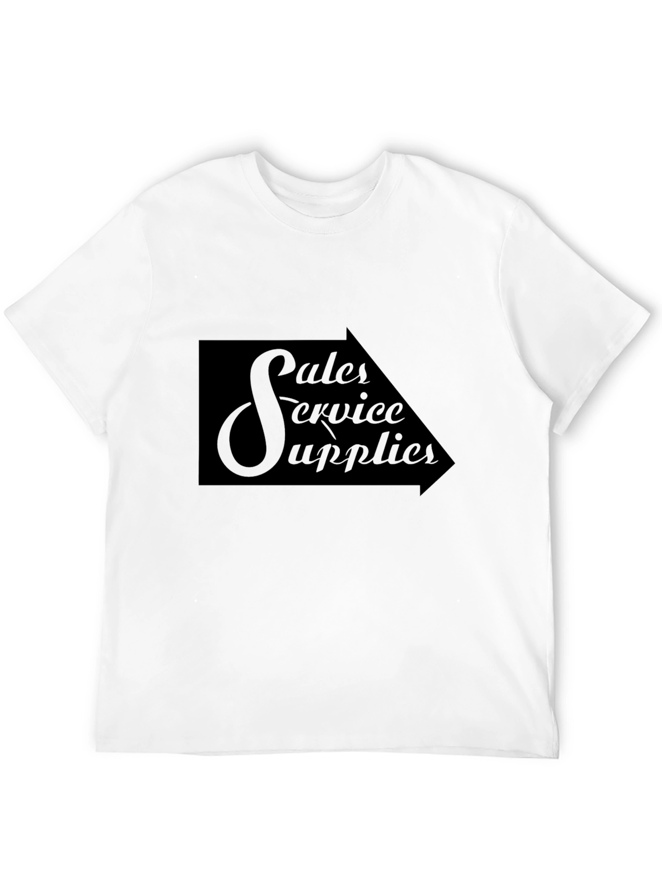 Sales Service Supplies Black Graphic Tee