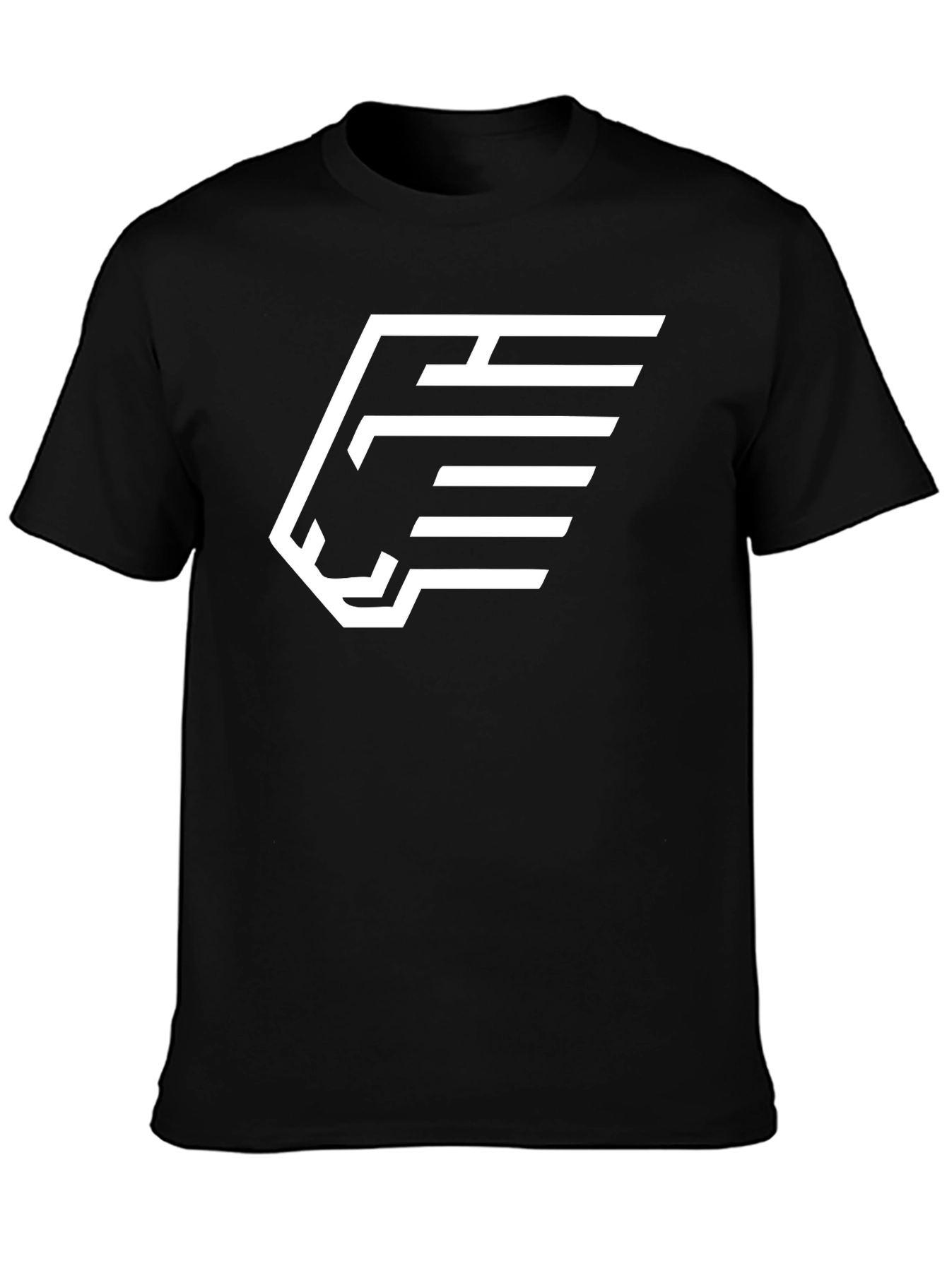 Bold Graphic Tee - Lion & Stripes Design