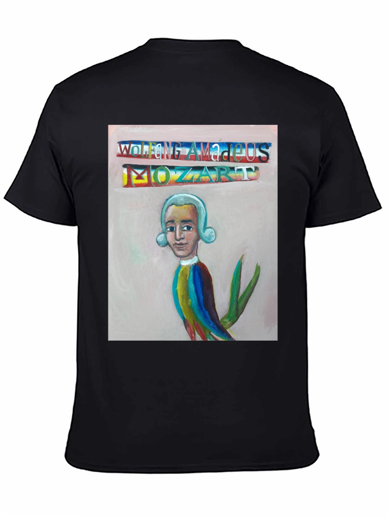 Mozart Portrait T-Shirt - Unique Artistic Design