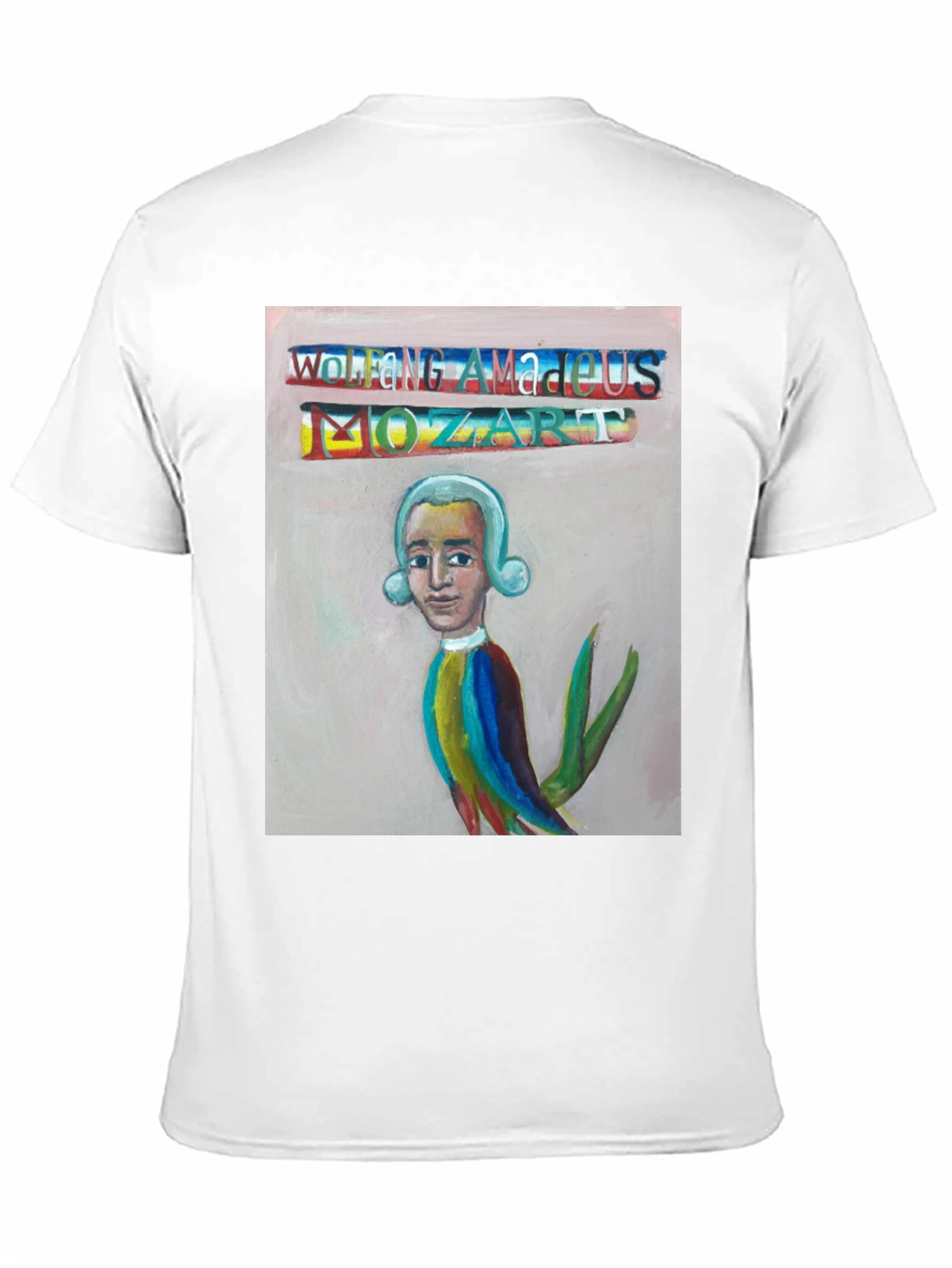 Mozart Portrait T-Shirt - Unique Artistic Design