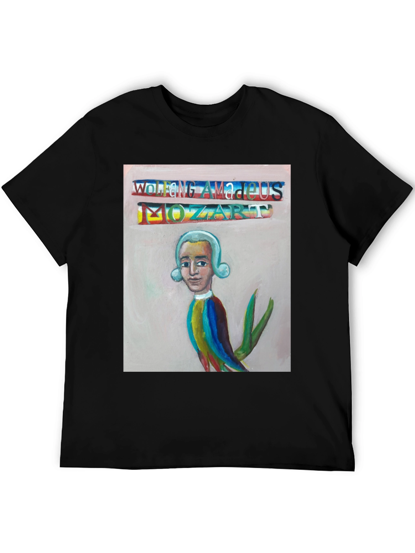 Mozart Portrait T-Shirt - Unique Artistic Design