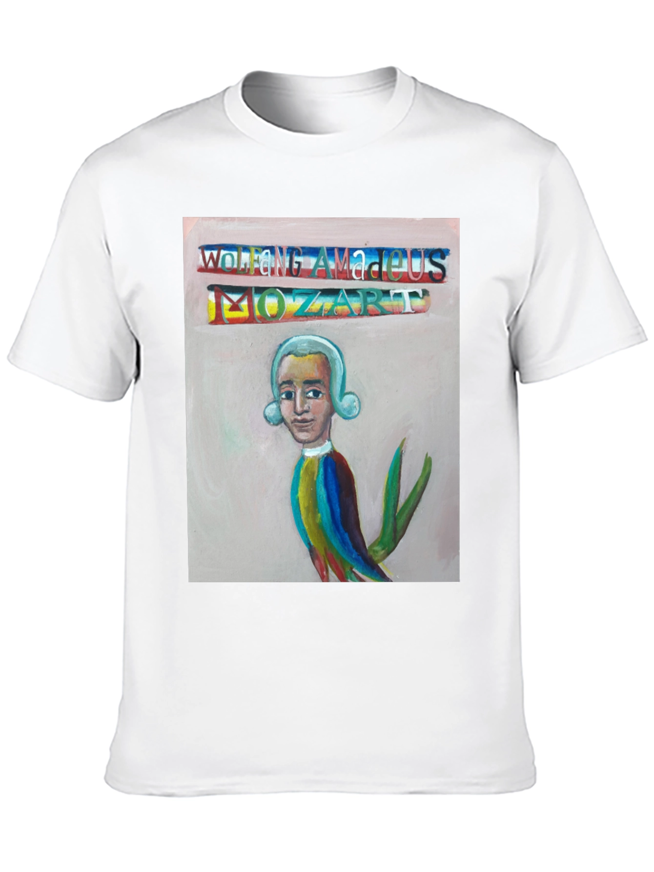 Mozart Portrait T-Shirt - Unique Artistic Design