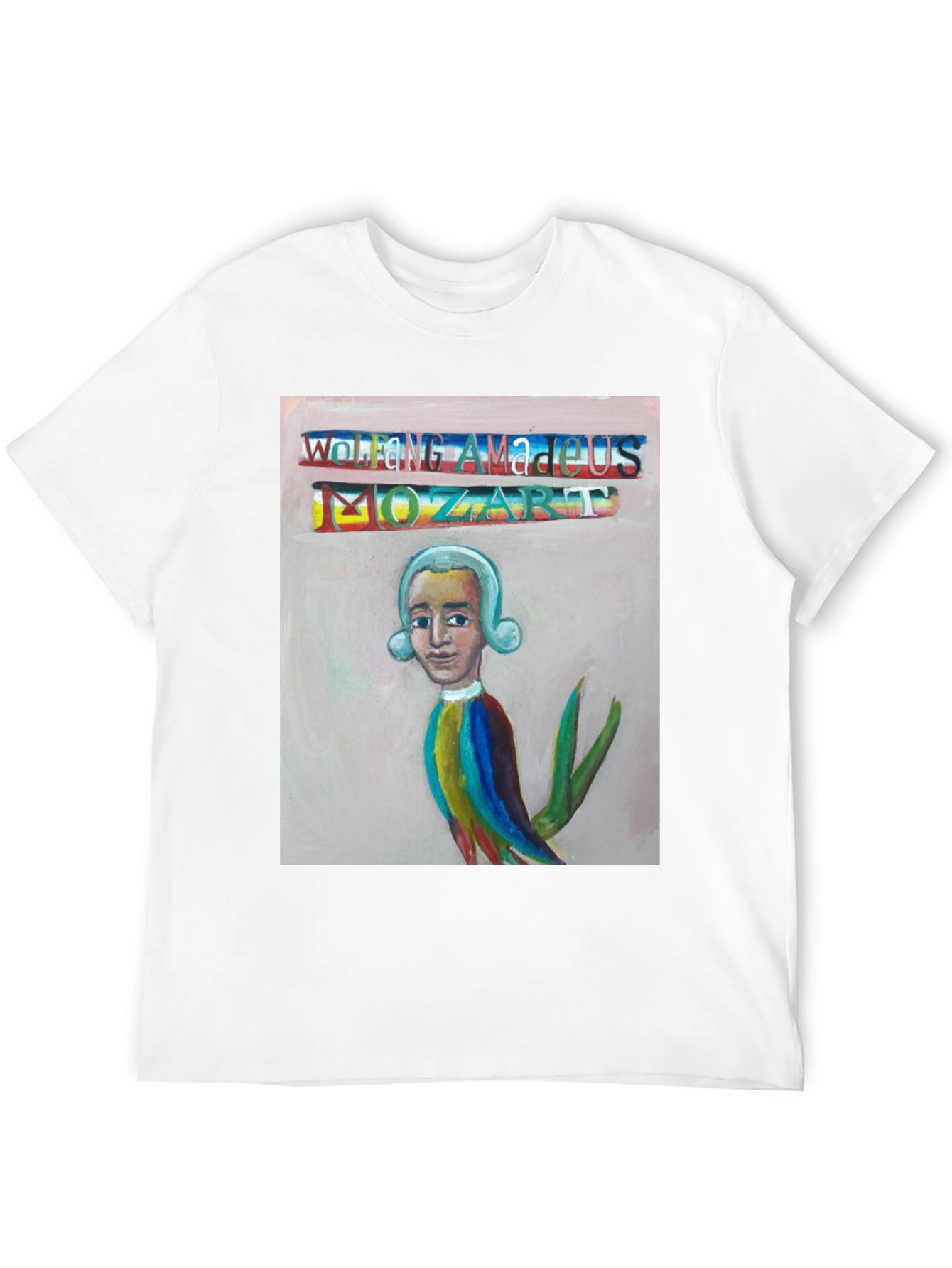 Mozart Portrait T-Shirt - Unique Artistic Design