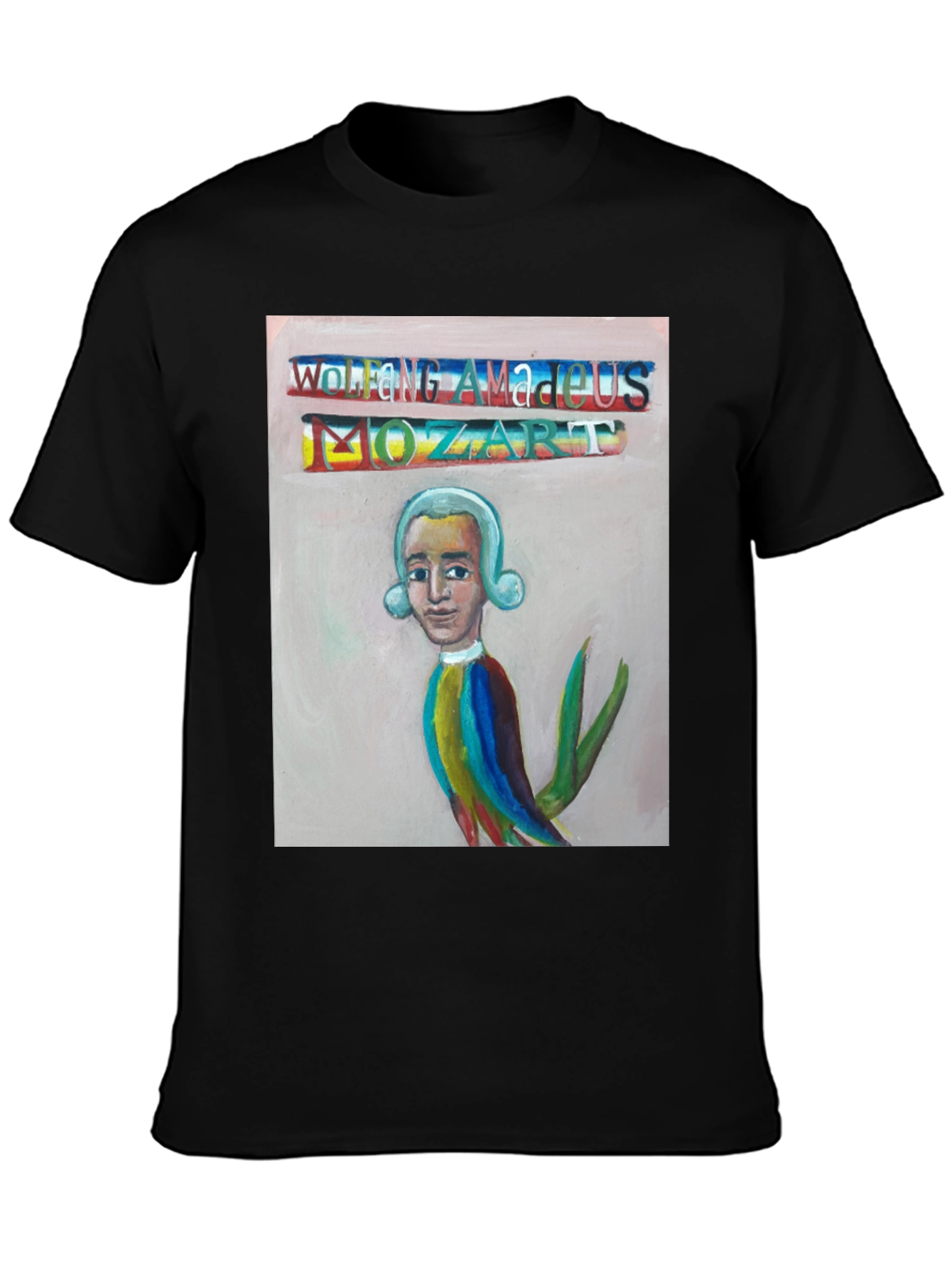 Mozart Portrait T-Shirt - Unique Artistic Design