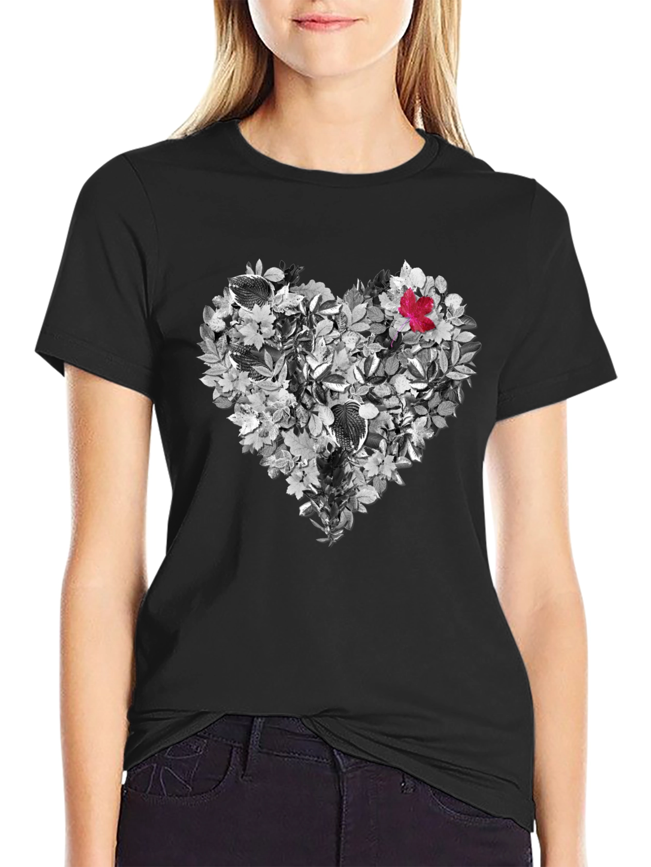 Leaf Heart Graphic Tee