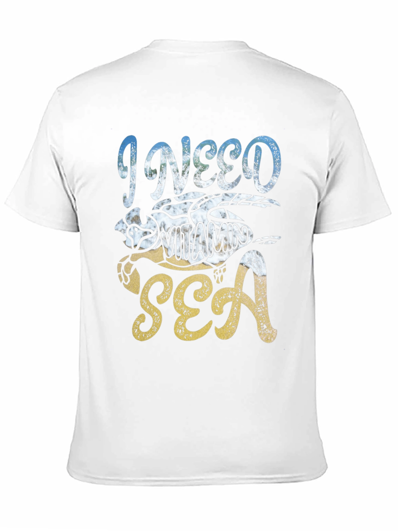 I Need Vitamin Sea Turtle Graphic T-Shirt