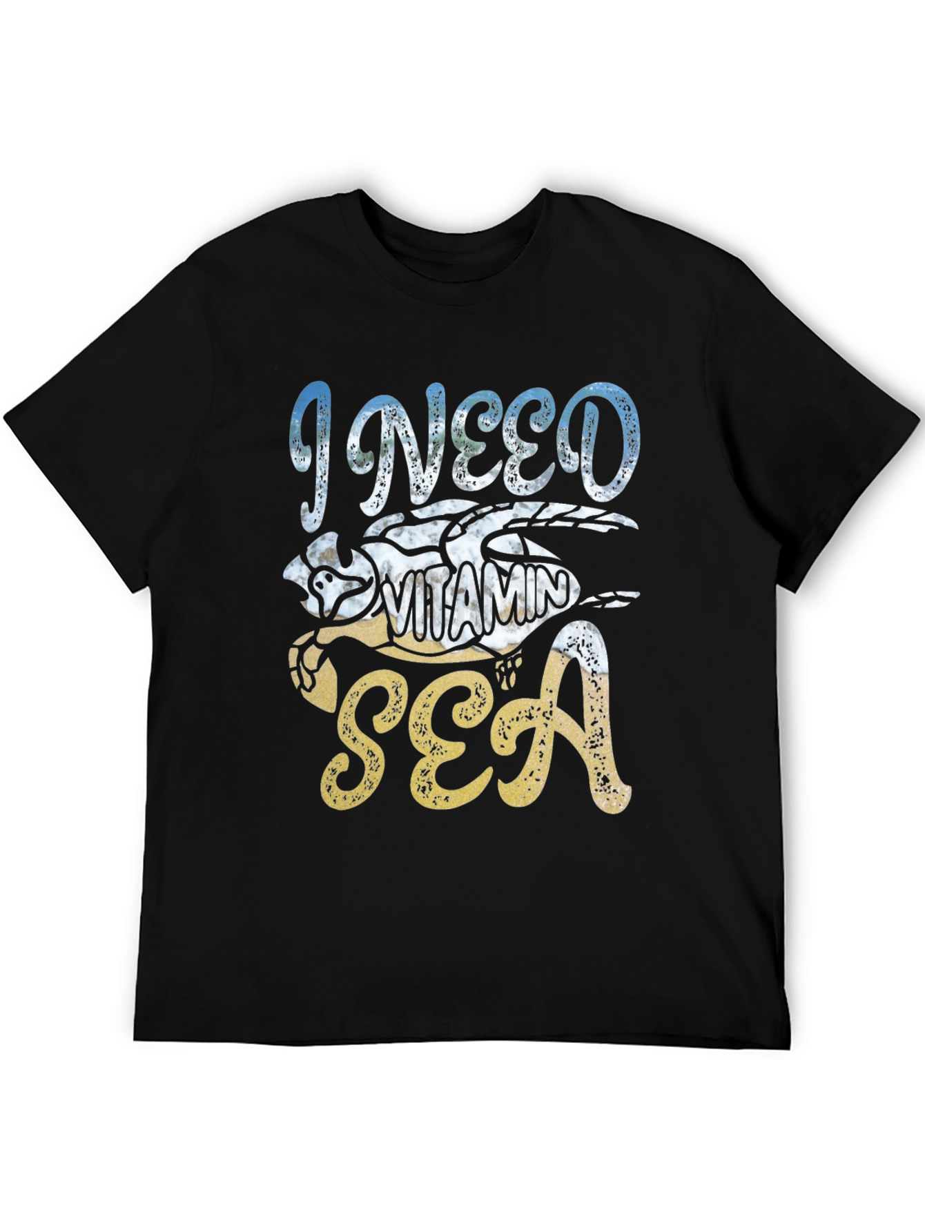 I Need Vitamin Sea Turtle Graphic T-Shirt