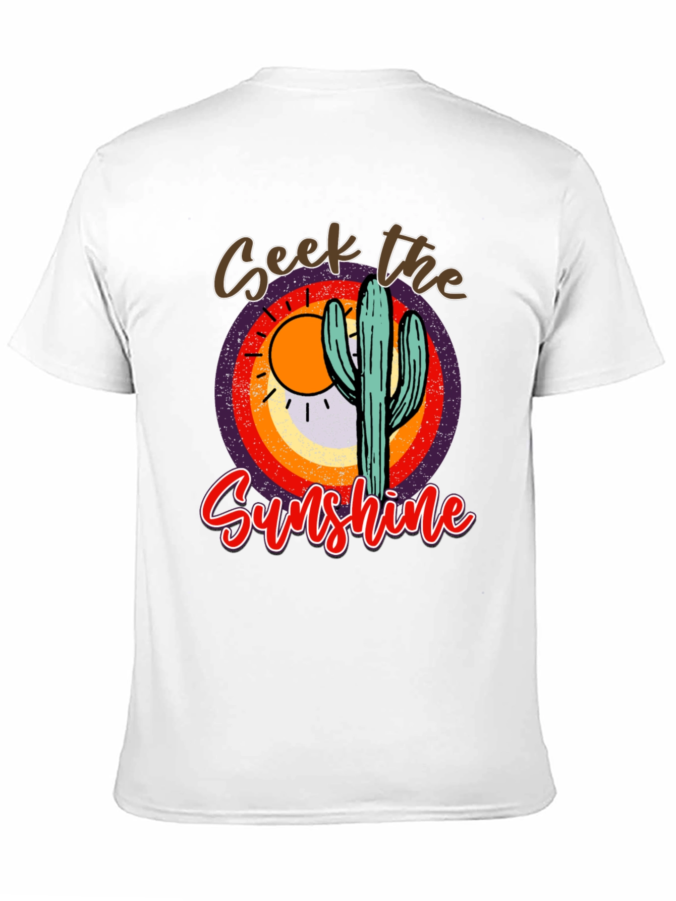 Seek the Sunshine Cactus Graphic Tee