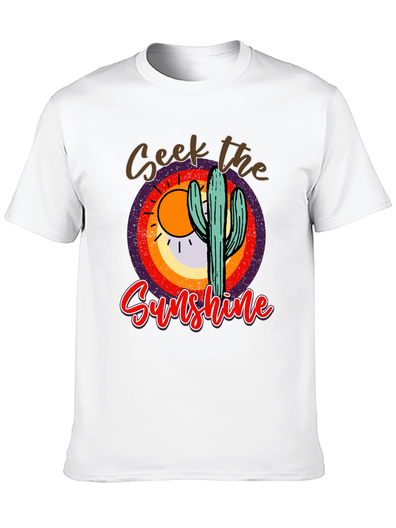 Seek the Sunshine Cactus Graphic Tee