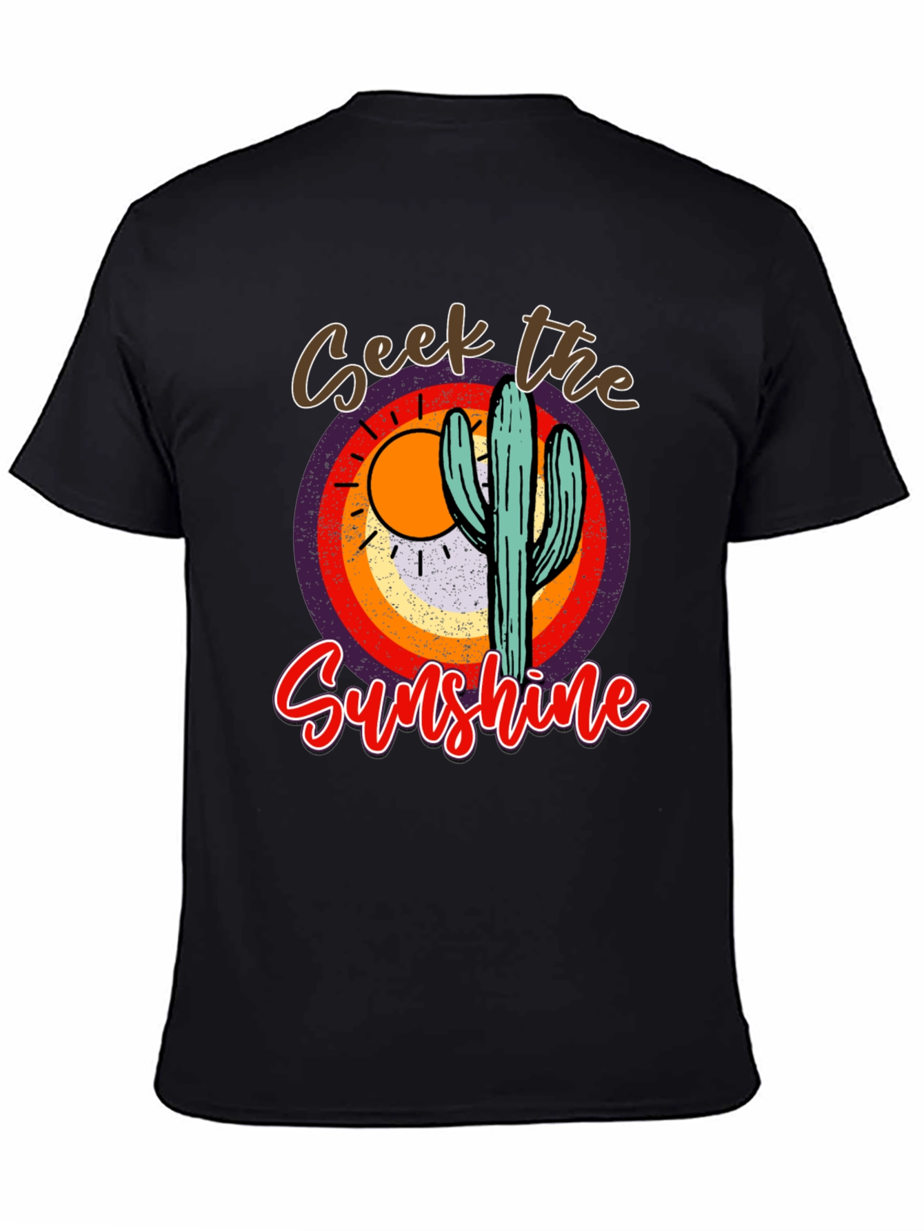 Seek the Sunshine Cactus Graphic Tee