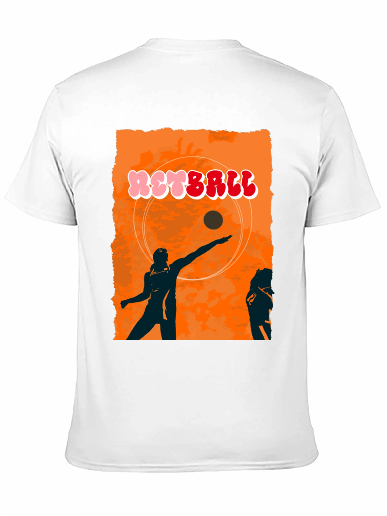 Retro Netball Graphic T-Shirt