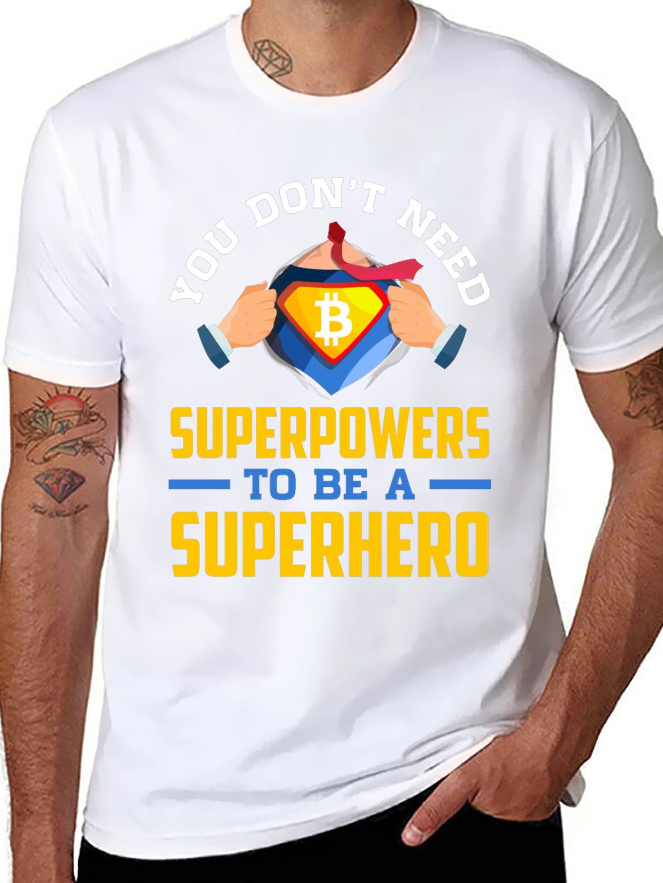 Bitcoin Superhero T-Shirt: Unleash Your Inner Power!