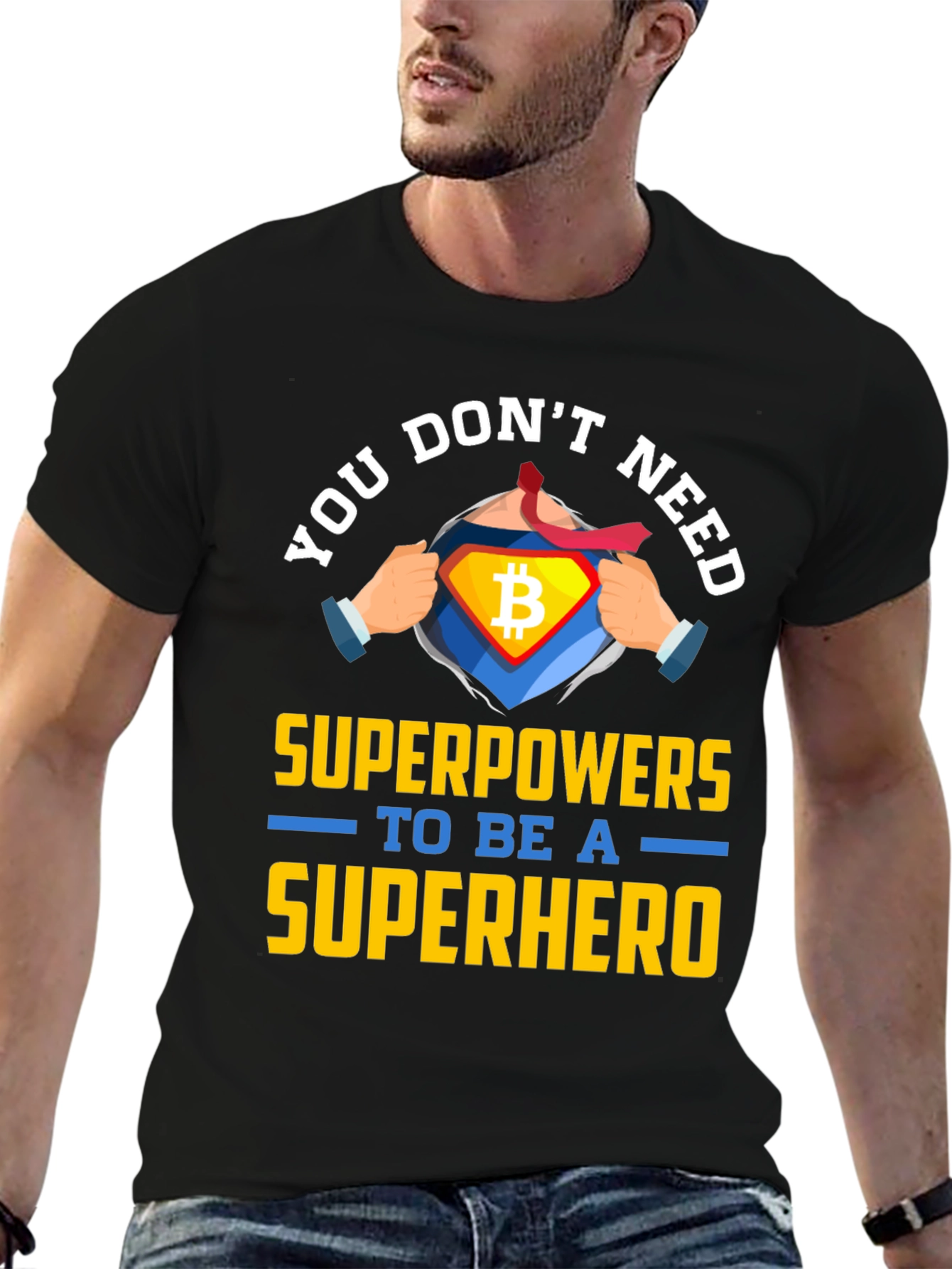 Bitcoin Superhero T-Shirt: Unleash Your Inner Power!