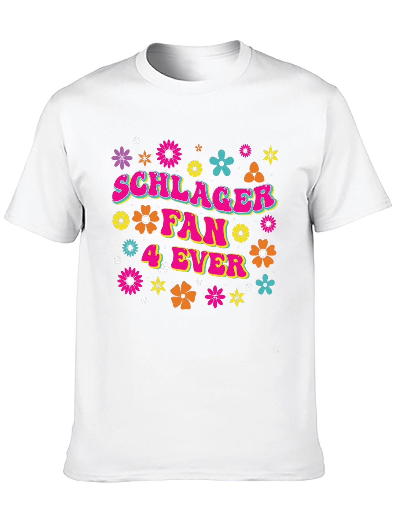 Schlager Fan 4 Ever Black Graphic Tee