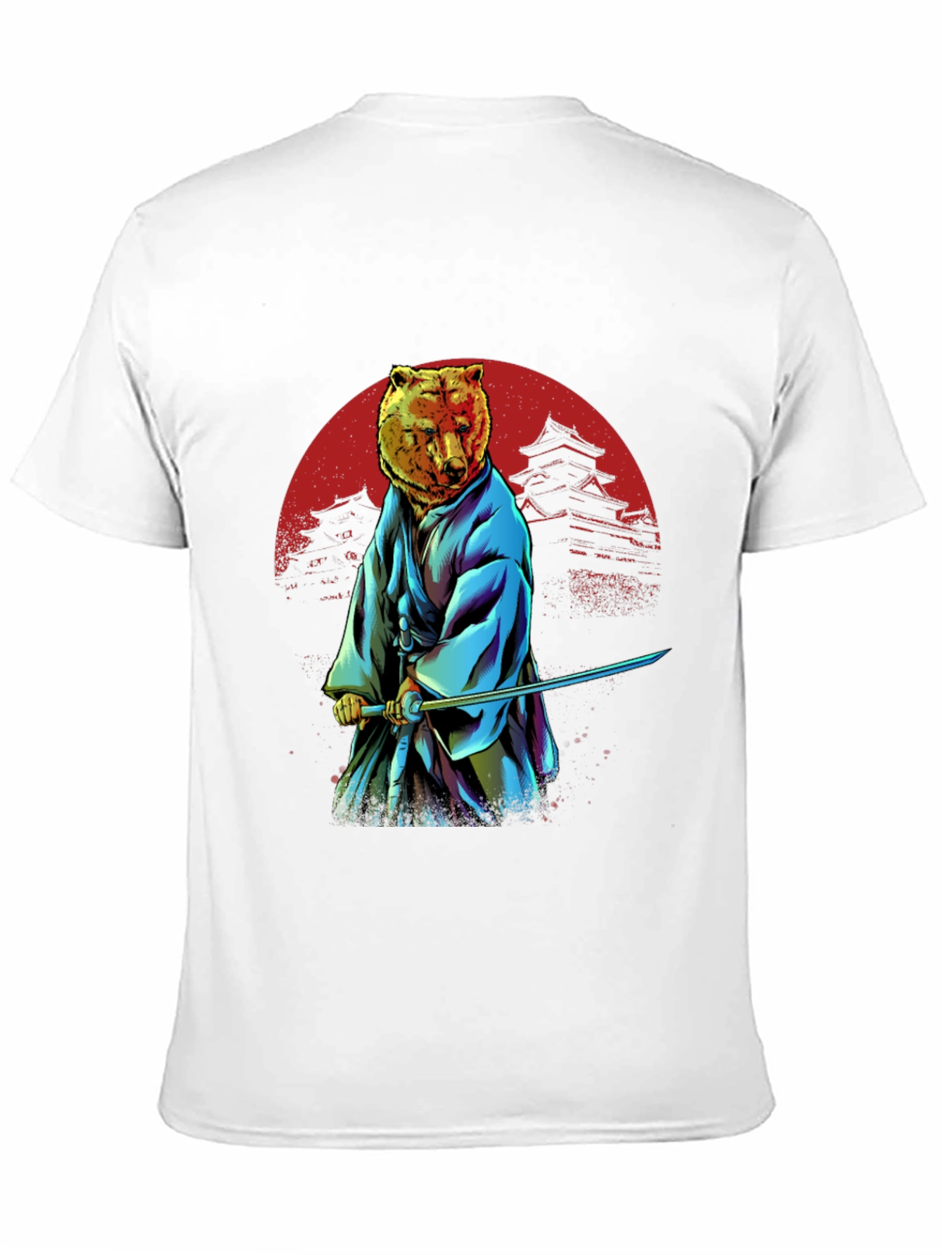 Samurai Bear T-Shirt - Unique Graphic Tee