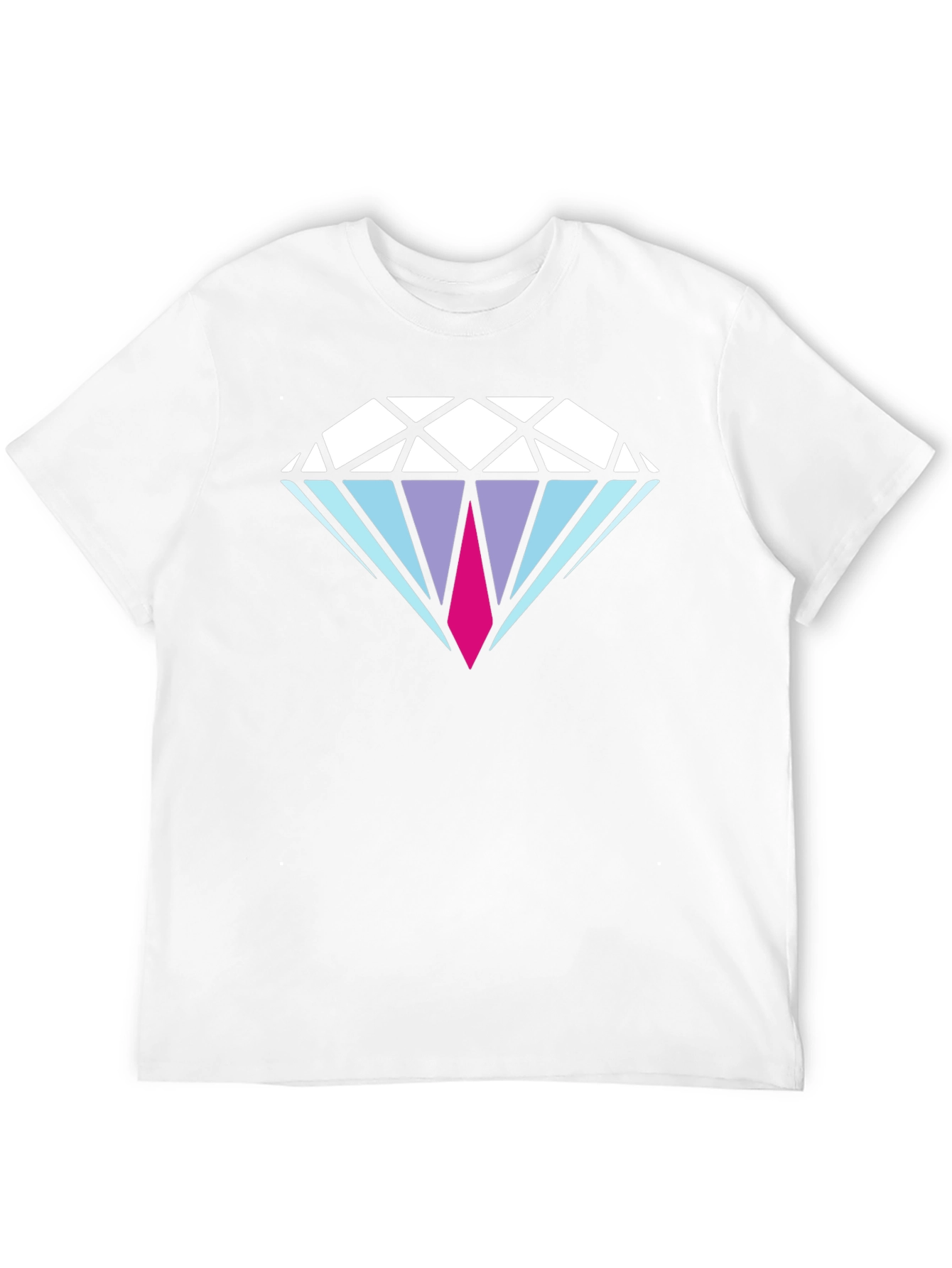 Diamond Graphic Mens Black T-Shirt