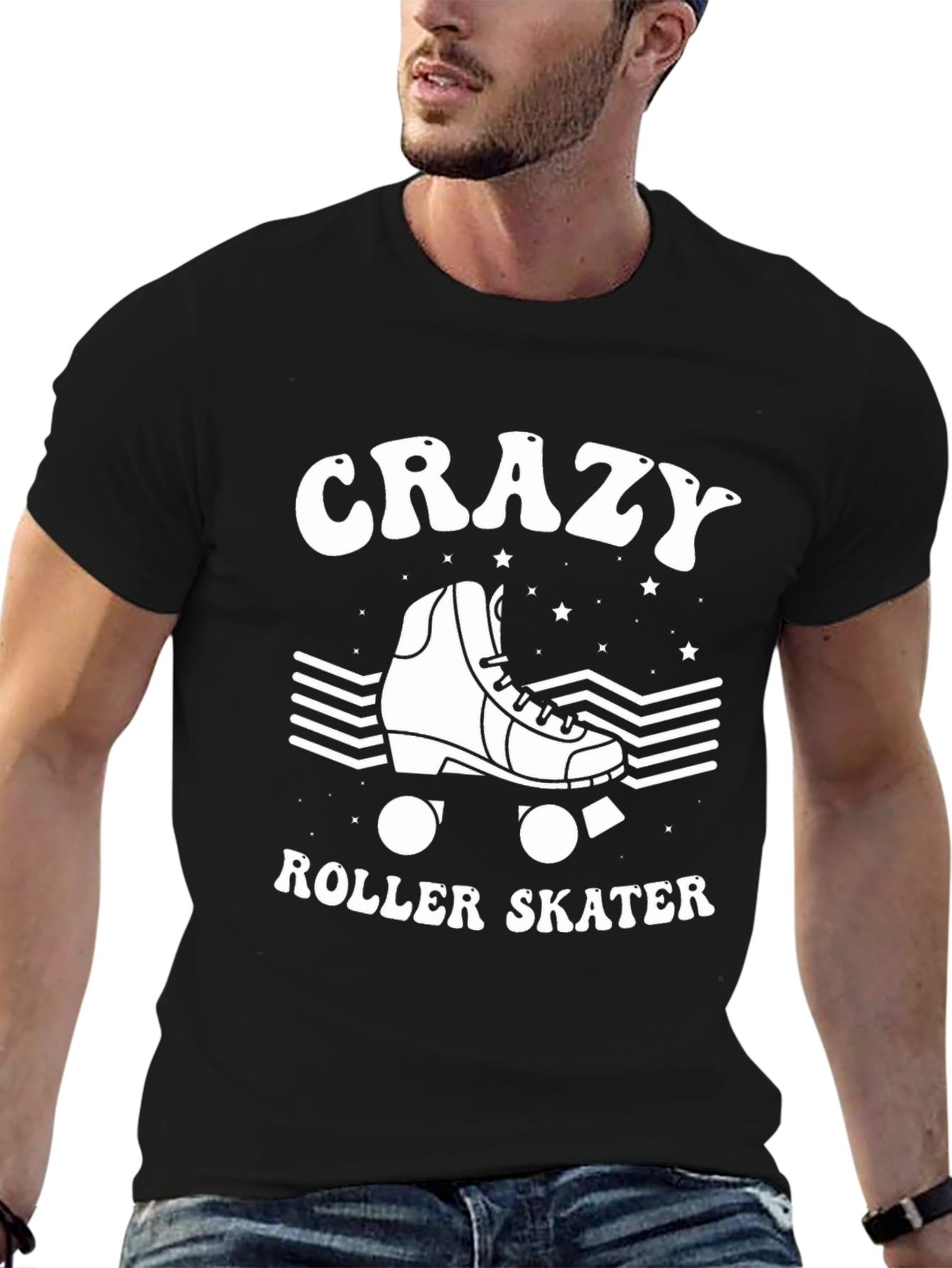 Crazy Roller Skater Graphic Tee