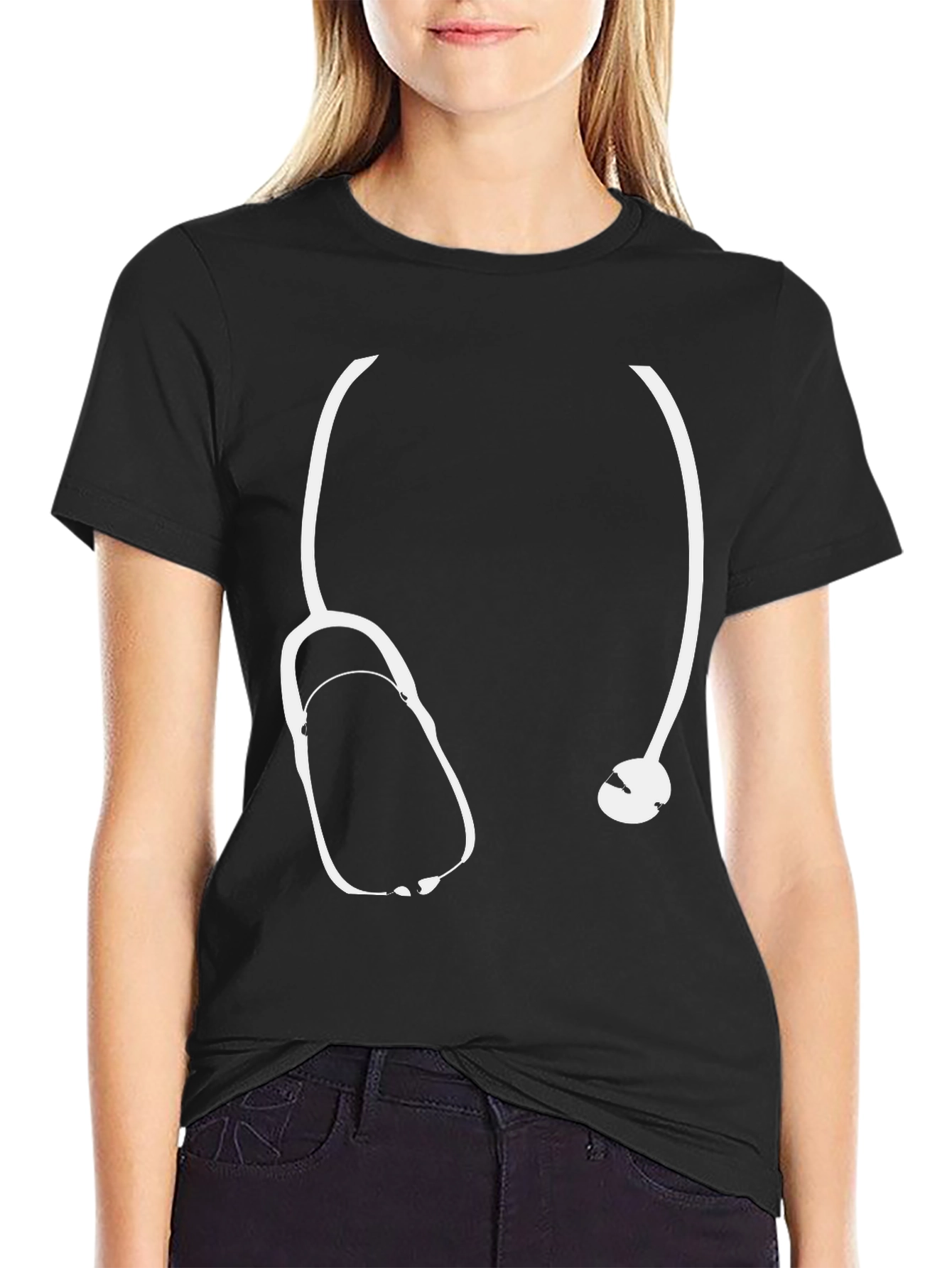 Doctor Stethoscope Graphic T-Shirt - Medical Profession Tee